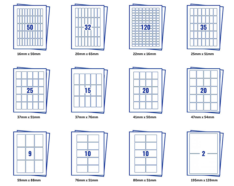 Sheet rectangle label options